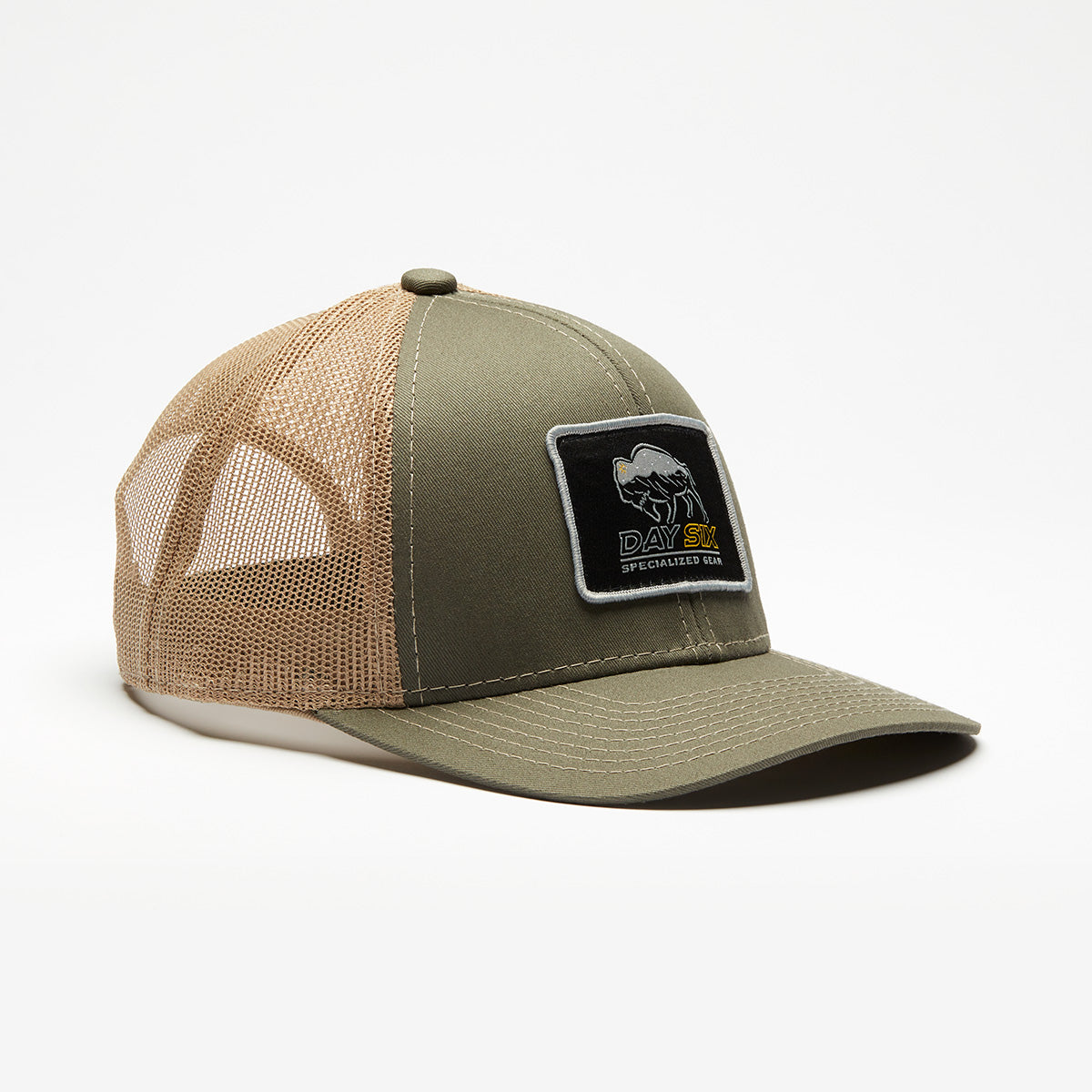 Structured Olive/Tan Buffalo Logo